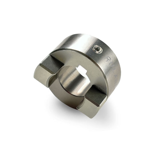 Keyed Set Screw Oldham Cplg Hub, Bore 10mm, OD 33.3mm, Stainless Steel